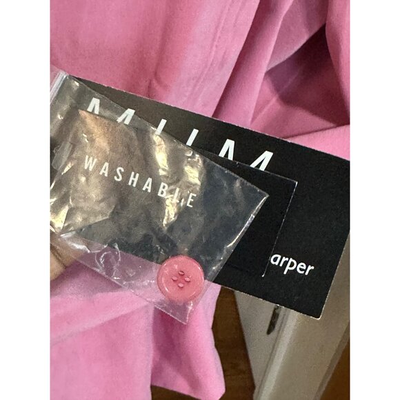 M.H.M. Womens HotPink Moleskin Button-Down Blazer 24W Work Career Office - Picture 4 of 10